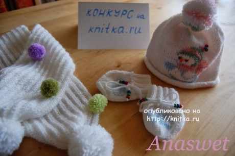 фото вязаной спицами шапочки
