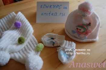 фото вязаной спицами шапочки