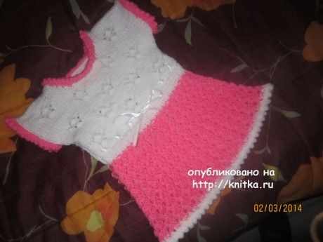 фото вязаного спицаами платья
