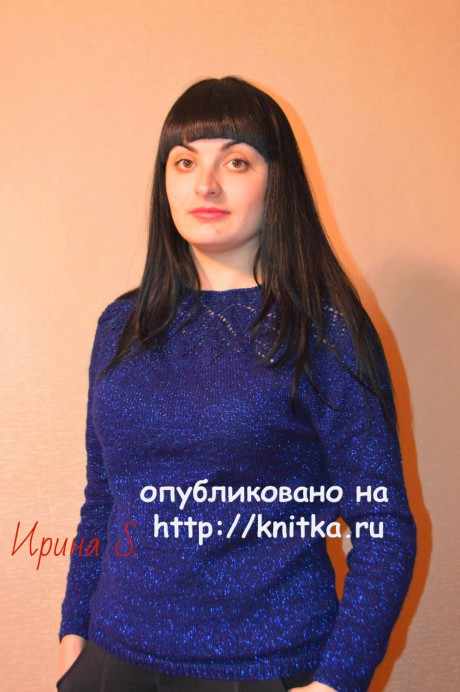 Ажурный свитер. Работа Ирины Стильник вязание и схемы вязания