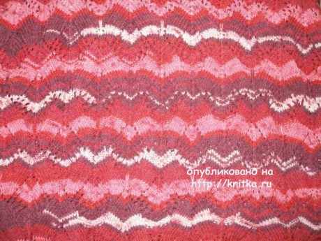 Цветная жилетка на застежке. Работа Елены вязание и схемы вязания