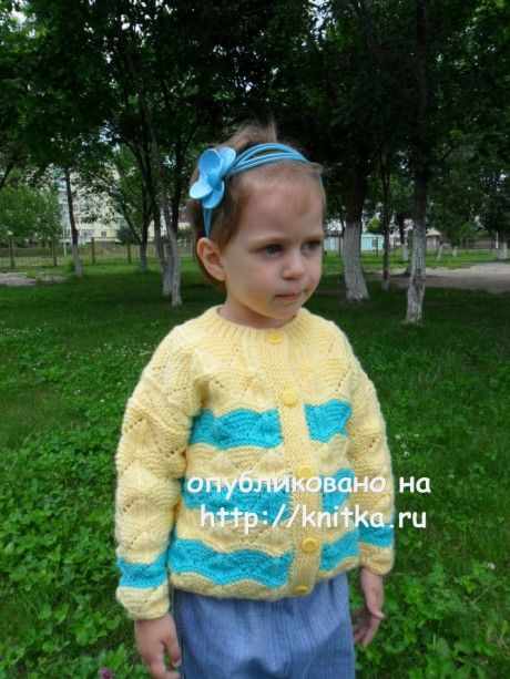 Детская кофточка спицами вязание и схемы вязания