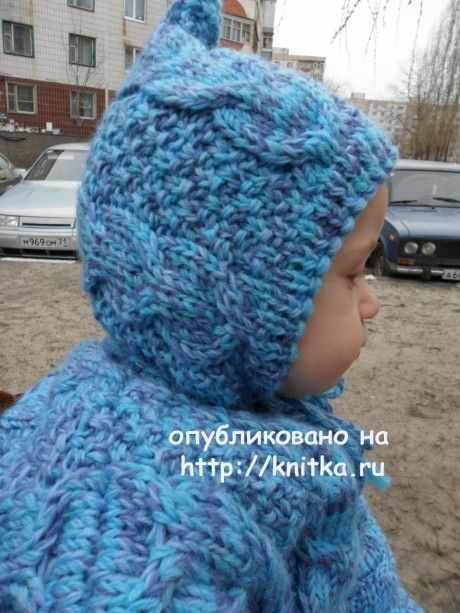 Детский спальный мешок спицами. Работа Светланы Шевченко вязание и схемы вязания