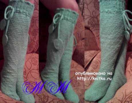 Гольфы спицами. Работа Марины Михайловны вязание и схемы вязания