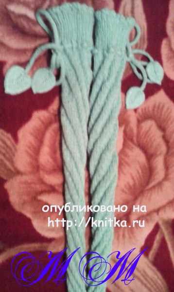 Гольфы спицами. Работа Марины Михайловны вязание и схемы вязания