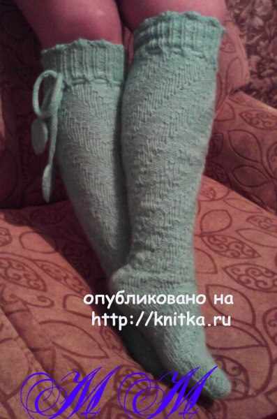 Гольфы спицами. Работа Марины Михайловны вязание и схемы вязания
