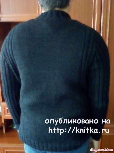 Кардиган для сына спицами. Работа Марины Ефименко вязание и схемы вязания