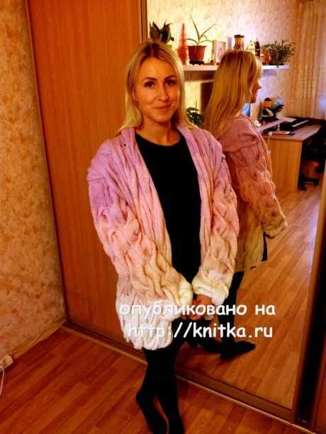 Кардиган Лало. Работа Валентины вязание и схемы вязания