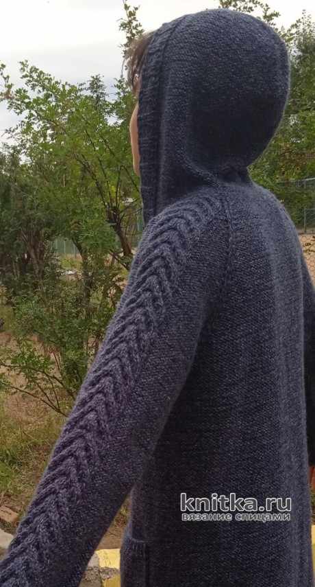 Кардиган с капюшоном для мальчика спицами. Работа Маргариты Шопхоловой вязание и схемы вязания