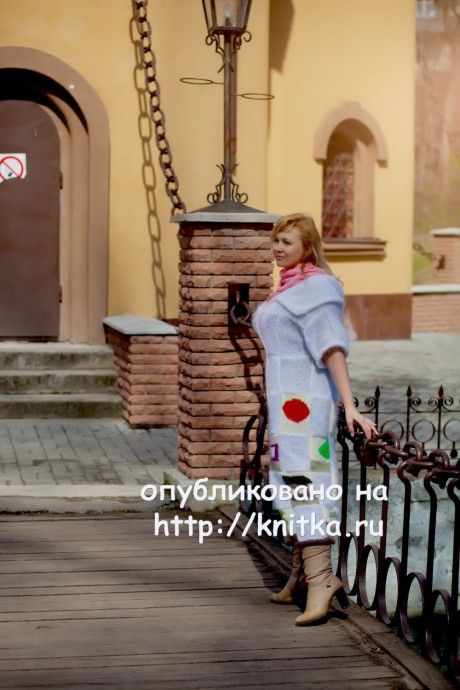 Кардиган спицами Нежность - работа Оксаны вязание и схемы вязания