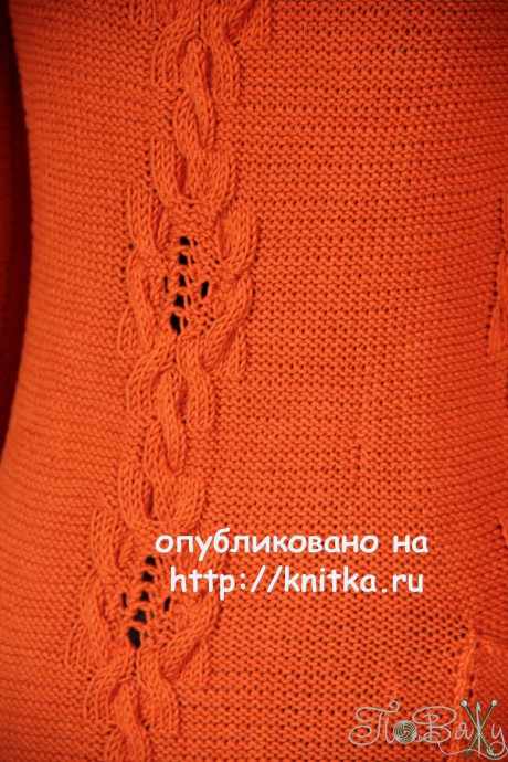 Кардиган спицами. Работа Елены Петровой вязание и схемы вязания