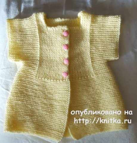 Комплект: жилетка, шапка и пинетки для маленькой девочки вязание и схемы вязания