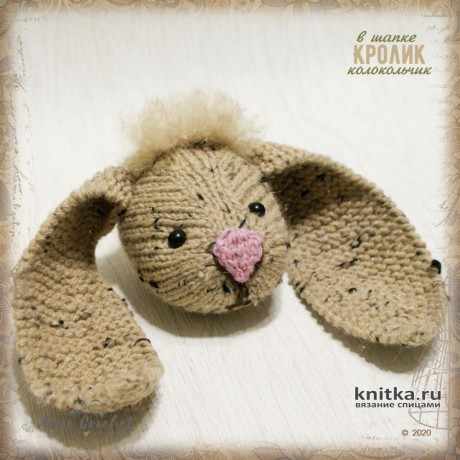 Кролик в шапке колокольчик. Работа Alise Crochet вязание и схемы вязания