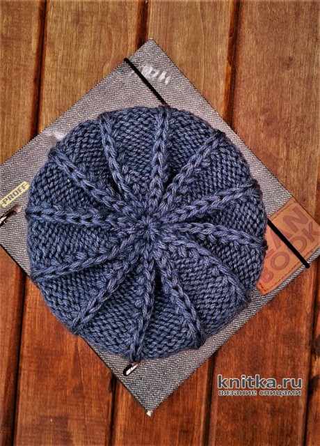 МУЖСКАЯ ШАПКА на круговых спицах. Работа essa.handmade вязание и схемы вязания