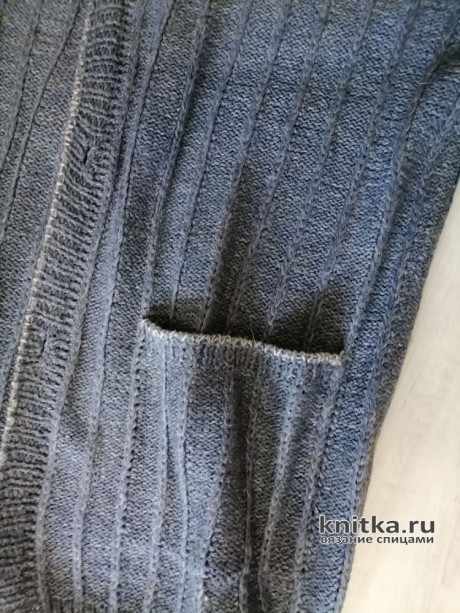 Мужской кардиган спицами. Работа Татьяны Ивановны вязание и схемы вязания