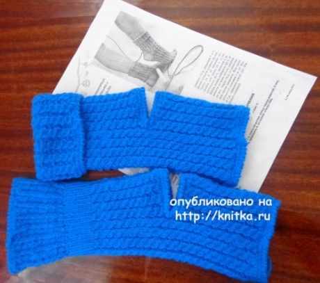 Носки спицами. Работа Надежды Лавровой вязание и схемы вязания