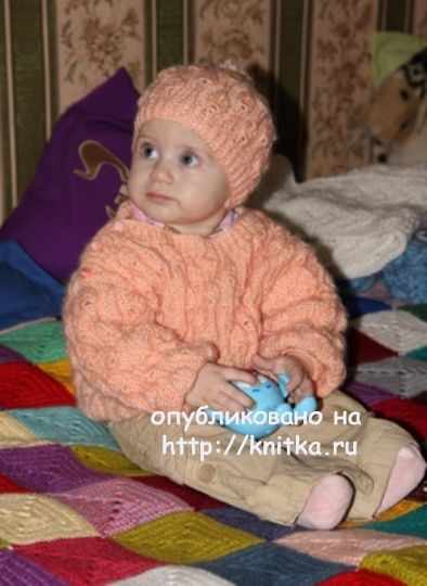 Пуловер и шапочка с помпоном. Работы Светлана Шевченко (Sova Fotina) вязание и схемы вязания