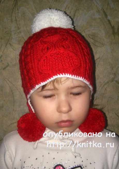 Шапка и шарф спицами. Работы Яны Петровой вязание и схемы вязания