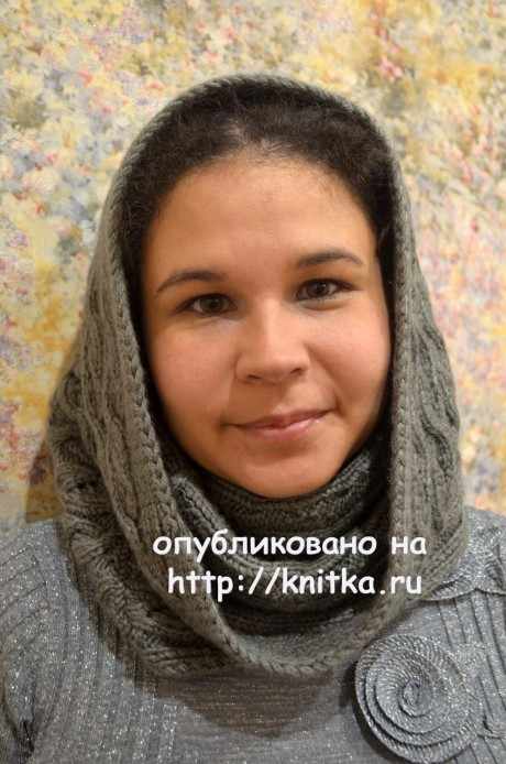 Шарф - труба спицами. Работа Анны Кузнецовой вязание и схемы вязания