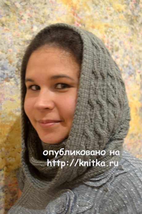Шарф - труба спицами. Работа Анны Кузнецовой вязание и схемы вязания