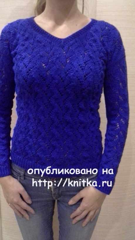 Вязаная кофточка. Работа Ольги Ярославской вязание и схемы вязания