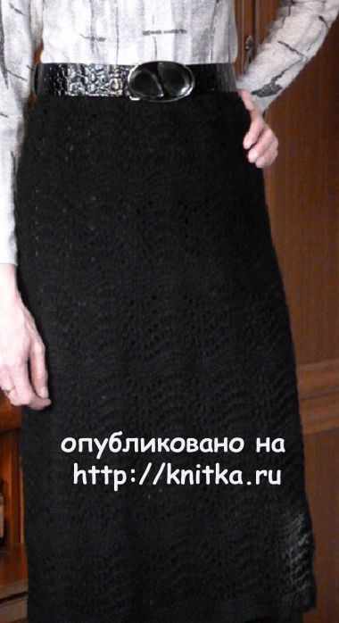 Вязаная спицами юбка - работа Марины Ефимовой вязание и схемы вязания
