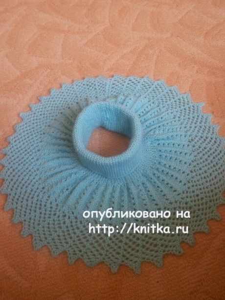 Вязаные спицами манишки. Работы Валентины вязание и схемы вязания