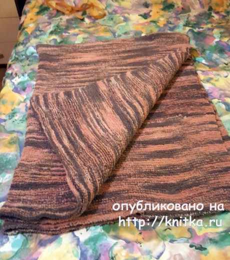 Вязаные спицами пледы. Работы Людмилы вязание и схемы вязания