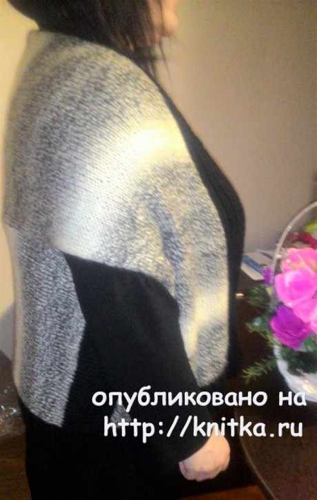 Вязаный кардиган в стиле over size. Работа Виктории Кириченко вязание и схемы вязания