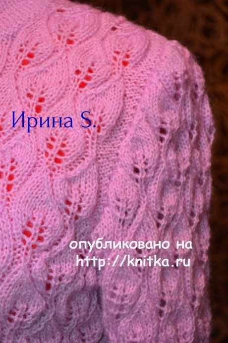 Вязаный спицами свитер. Работа Ирины Стильник вязание и схемы вязания