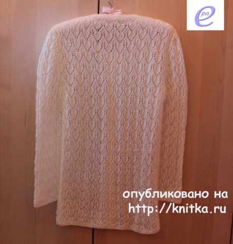 Женский кардиган спицами. Работа Веры Коваль вязание и схемы вязания