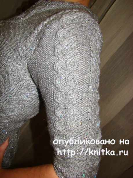 Женское платье спицами. Работа Татьяны вязание и схемы вязания