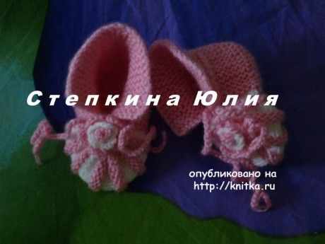 фото вязаных спицами пинеток