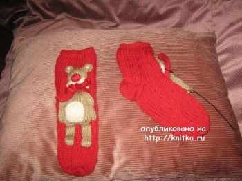 носки спицами