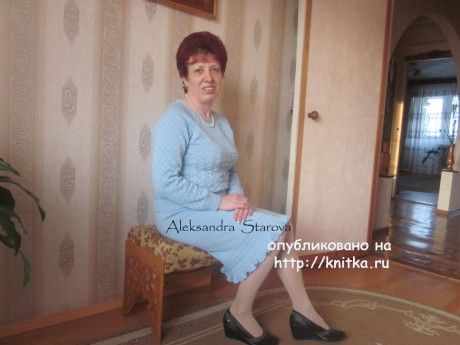 женский костюм спицами