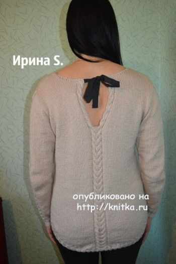 женский свитер спицами