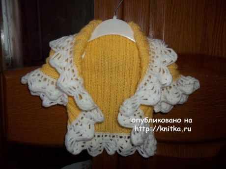 болеро для девочки спицами