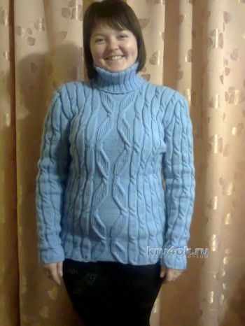 свитер спицами