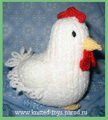 вязаная игрушка курица несушка