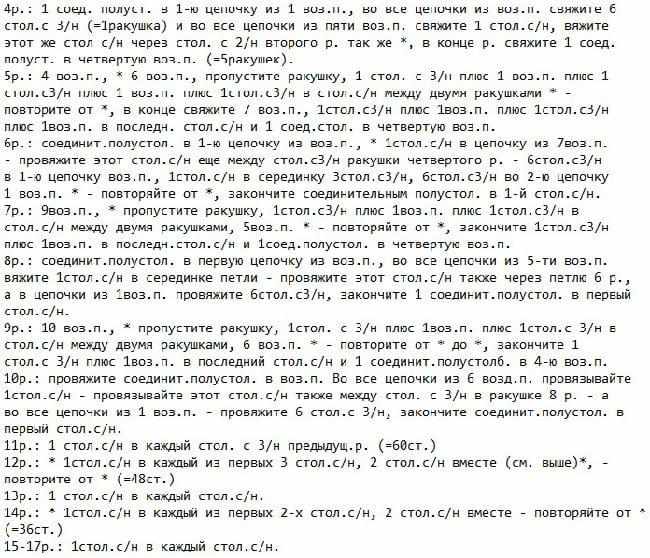 Описание вязаной беретки