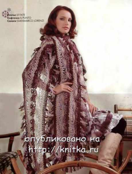 палантин спицами