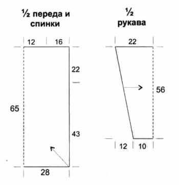 Черно-белый джемпер в полоску связанный спицами Черно-белый джемпер в полоску связанный спицами