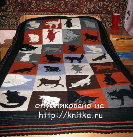 плед спицами