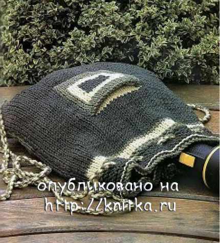 вязаный рюкзачок