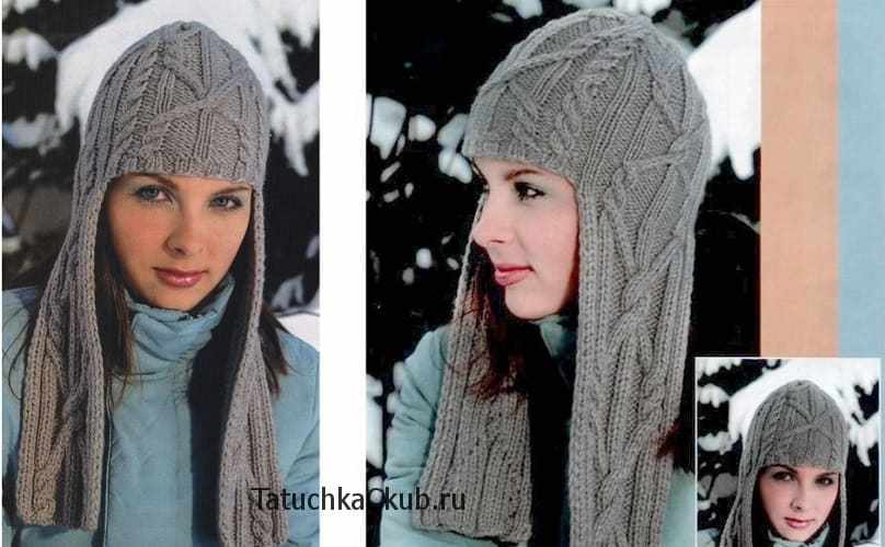 Шапка с длинными ушами