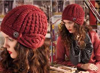 Шапочка-шлем из Vogue Knitting
