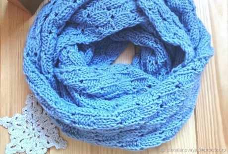 Как связать красивый шарф спицами, идеи из интернет