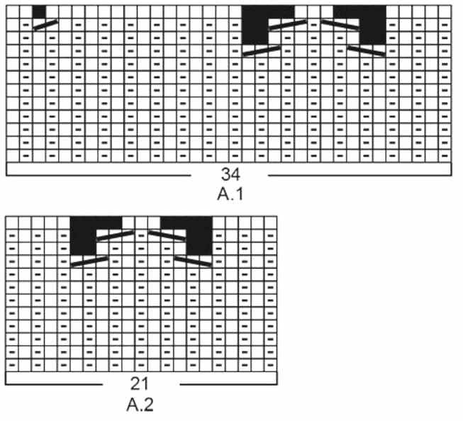 Схема вязания для ажурного палантина листиками