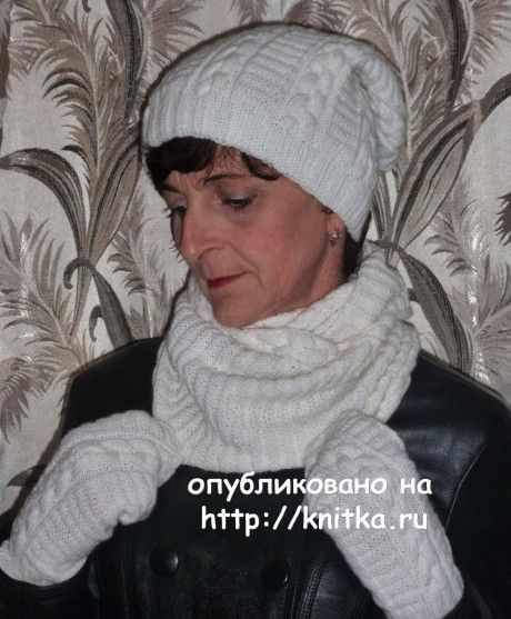 снуд спицами