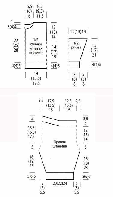 детский костюм схема детский костюм схема